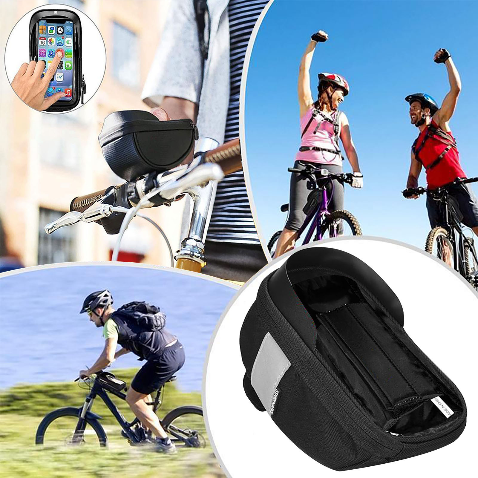 Cycling Gear Display - Bolsa Impermeable para Teléfono de Bicicleta,