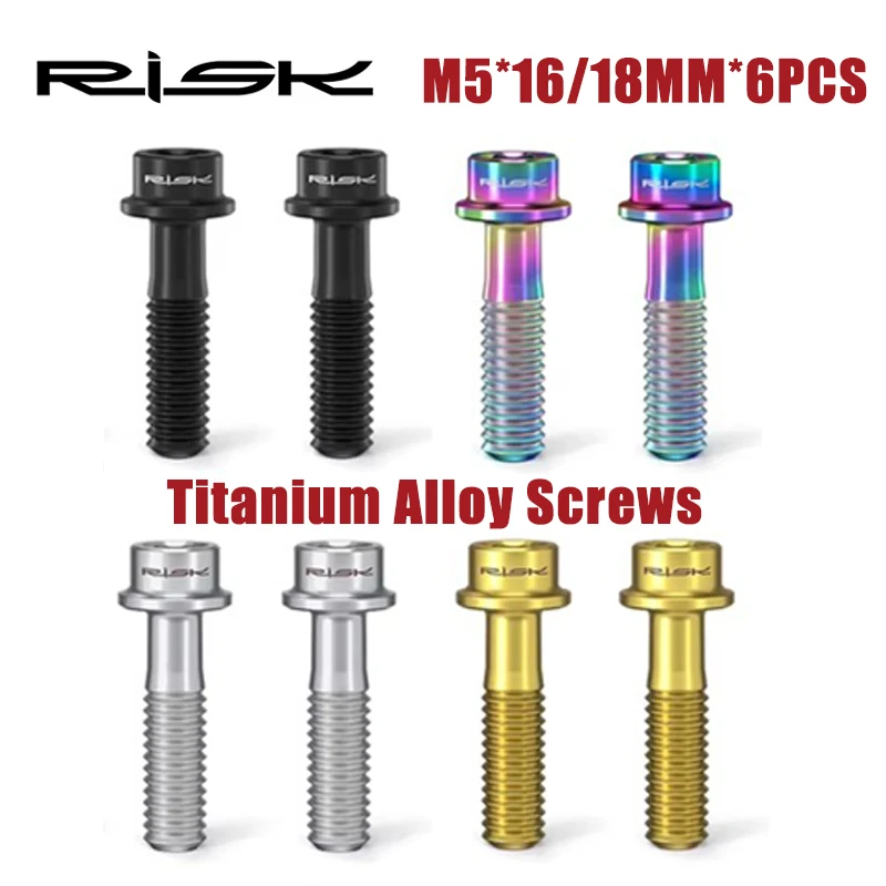 Xc Mtb Gear - Tornillos de bicicleta RISK de titanio