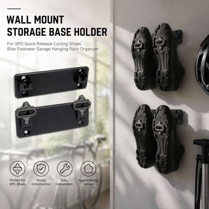 Cycling Gear Wall Storage - Base de Montaje para Pared de