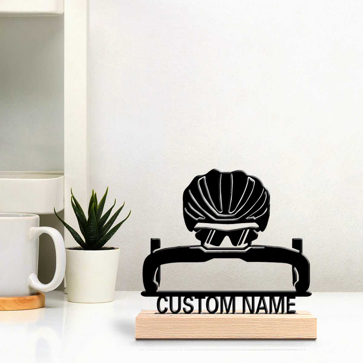 Cycling Gear Table - 1 pieza de estatua de metal