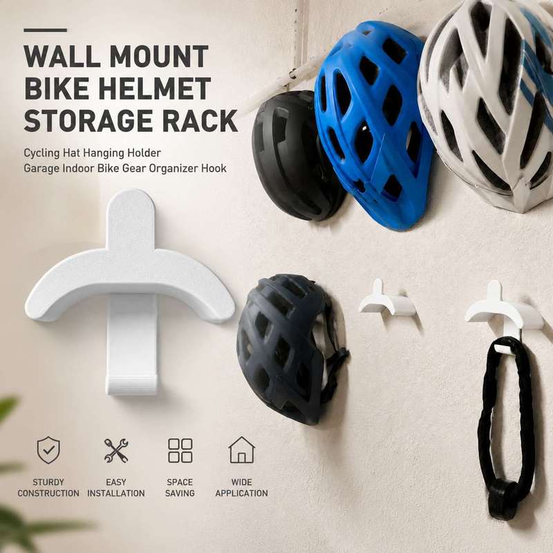 Cycling Gear Wall Storage - Soporte de Pared para Casco de