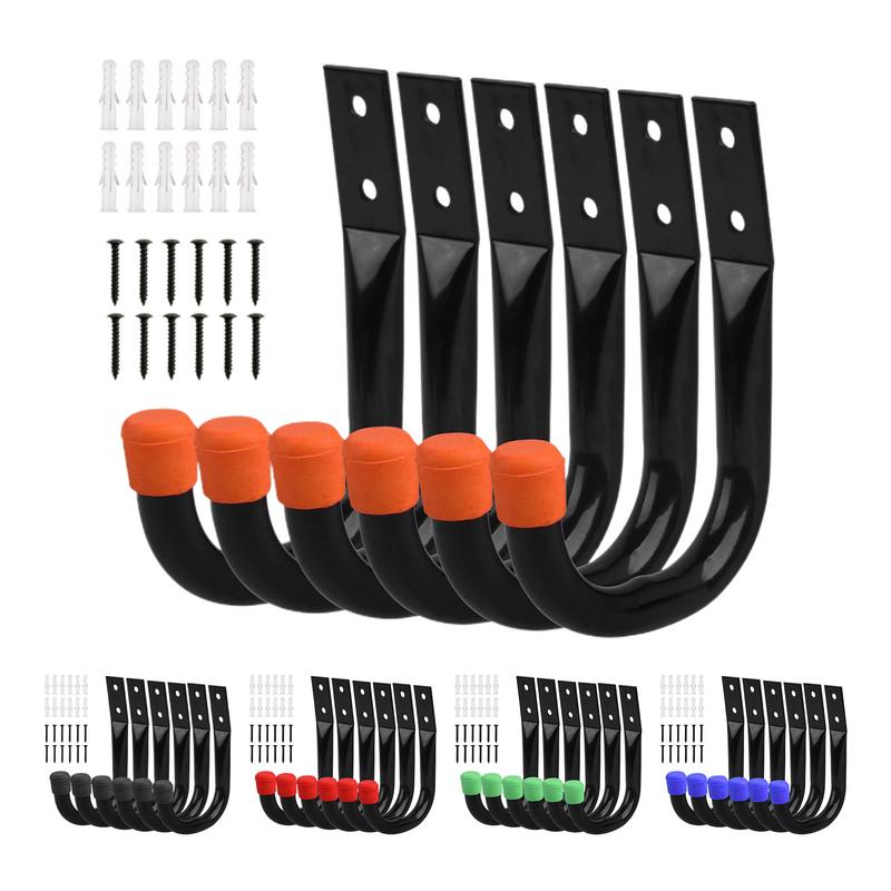 Cycling Gear Wall Storage - 6 unids/set ganchos de montaje en