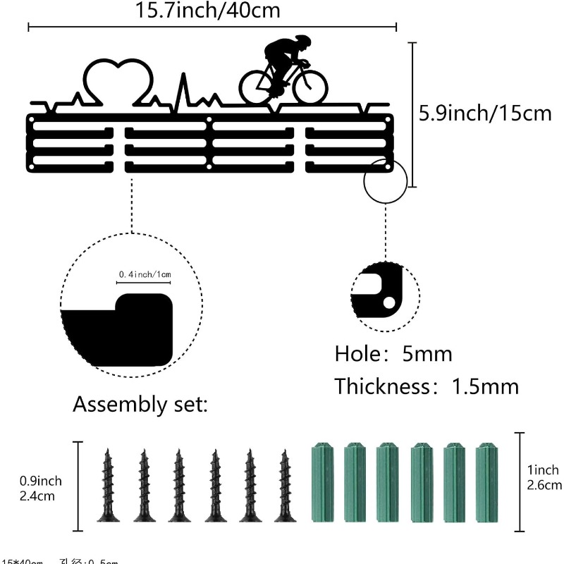 Soporte para Medallas de cicli - Cycling Gear Wall Storage reseña y precio