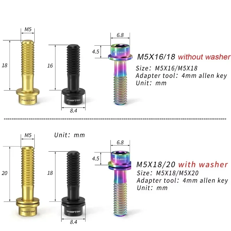 Tornillos de bicicleta RISK de - Xc Mtb Gear reseña y precio